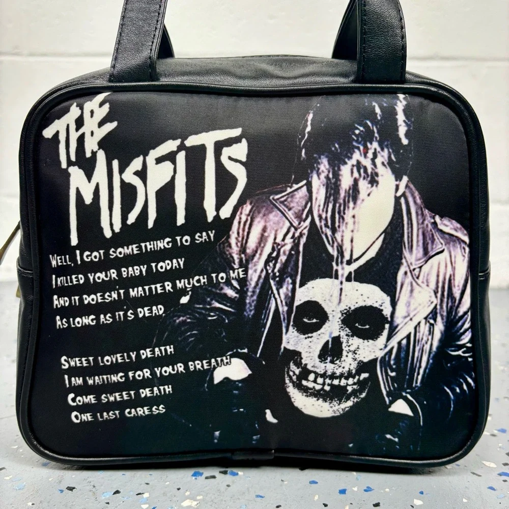 Vintage Y2K The Misfits Last Caress Mini Bowling Bag Purse Danzig Crimson Ghost